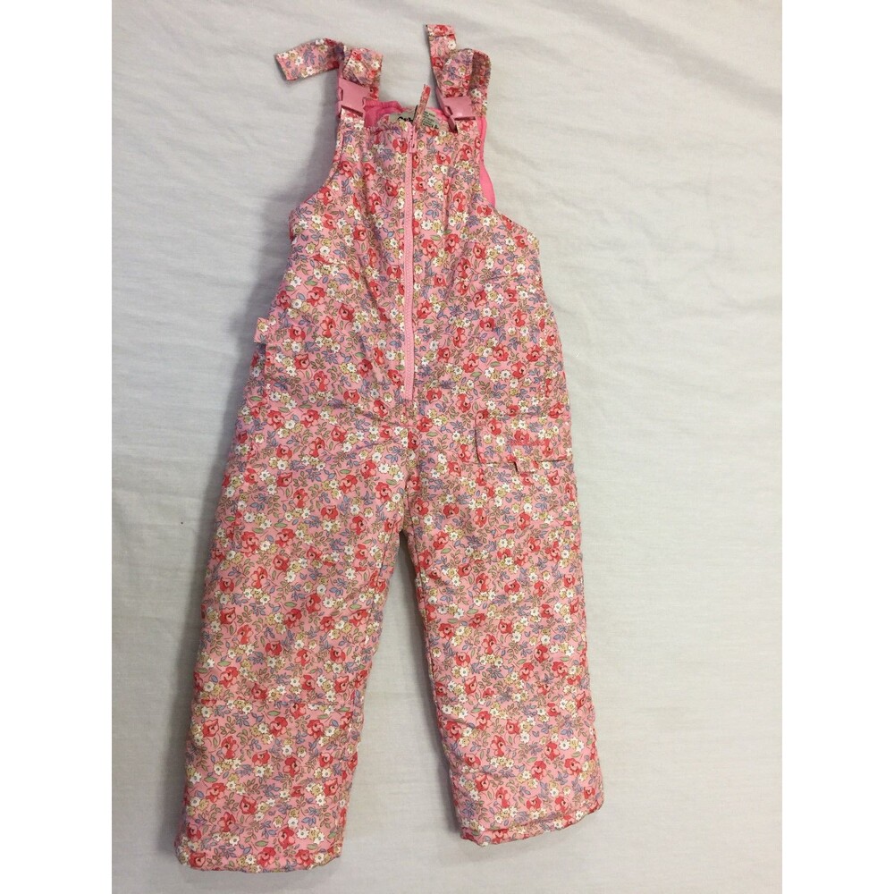 OSHKOSH GIRLS SNOW SKI BIBS OVERALLS PANTS SIZE 4